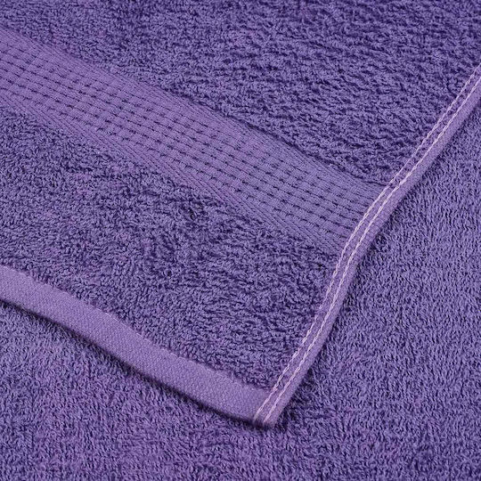 vidaXL Set 4 Hotel Pool and Beach Towels 200x80 cm 360gsm Purple