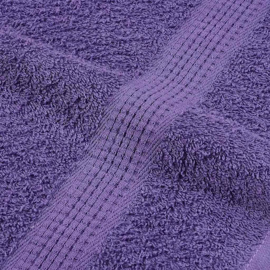 vidaXL Σετ 2 Ξενοδοχειακές Πετσέτες Πισίνας 200x80 εκ. Μωβ Βάρους 360gsm