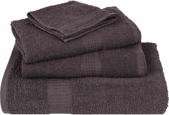vidaXL Set 50 Hotel Face Towels 100x50 cm Charcoal