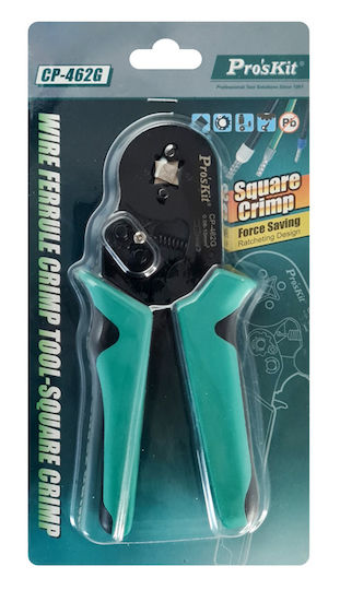 Proskit Proskit Crimping Pliers Cross-Section Range 0.08 - 10mm² with Ratchet Mechanism Length 173mm
