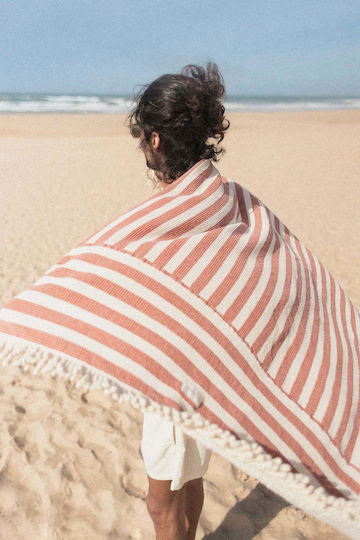 Nobodinoz Beach Towel Cotton Red