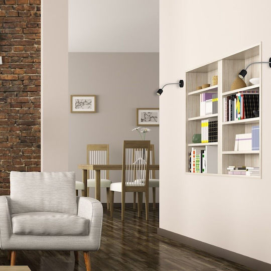Eko Light Modern Leuchte Wand mit Fassung GU10 Schwarz