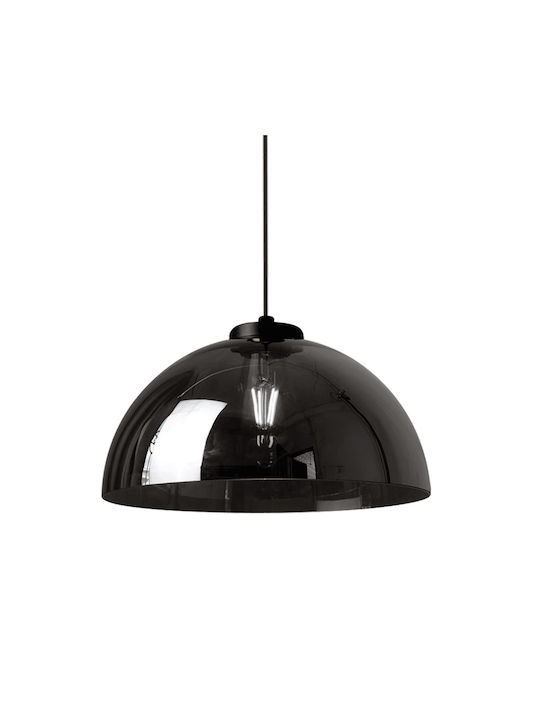 Eko Light Ρυθμιζόμενο Κρεμαστό Φωτιστικό Μαύρο με Ντουί E27 30x30εκ.
