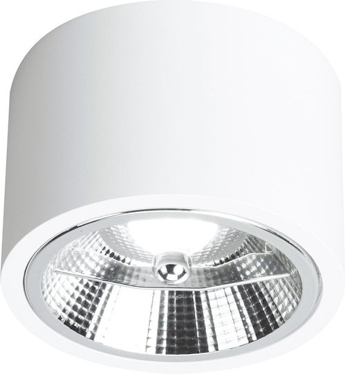 Eko Light Μονό Σποτ με Ντουί AR111 σε Λευκό Χρώμα