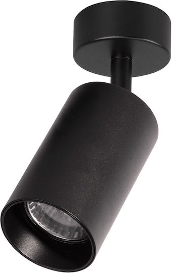 Eko Light Einzel Spot mit Fassung GU10 in Schwarz Farbe