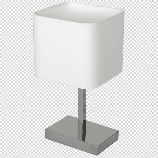 Eko Light Tischlampe für Fassung E27 mit Weiß Schirm und Basis