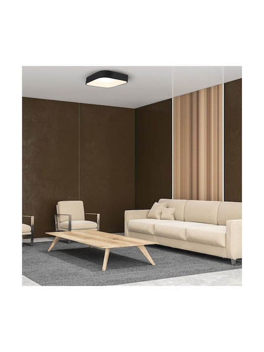 Eko Light Ceiling Mount Light Black with Integrated LED