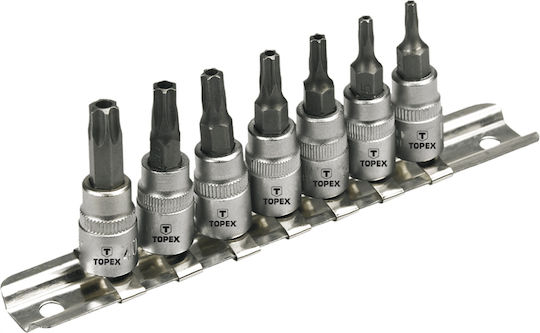 Topex Walnut with Torx Head and Socket 1/4'' 7pcs