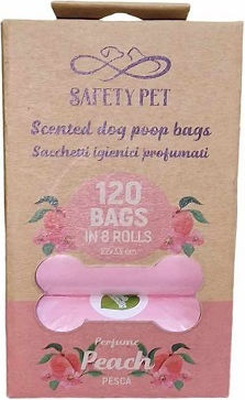 Safety Pet Scented Dog Waste Bags Pink 120pcs