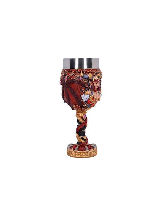 Nemesis Now Glass Cocktail/Drinking made of Stainless Steel in Red Color Goblet