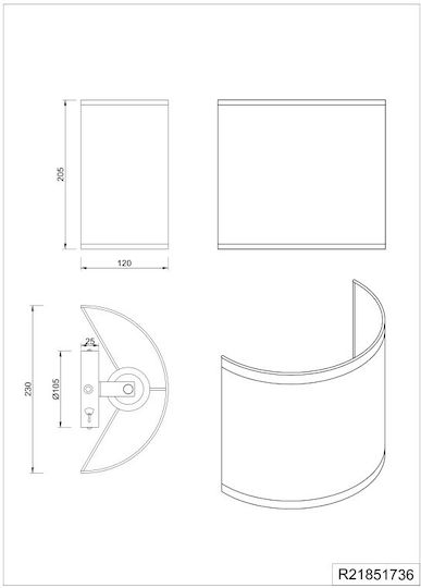 Trio Lighting Φωτιστικό Τοίχου Μαύρο Trio Lighting Φωτιστικό Τοίχου Μαύρο