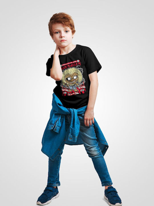 Kids' T-shirt Black Iron Maiden Killer Eddie