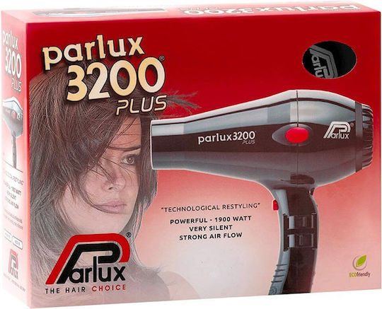 Parlux 3200 Plus Επαγγελματικό Πιστολάκι Μαλλιών 1900W Μαύρο