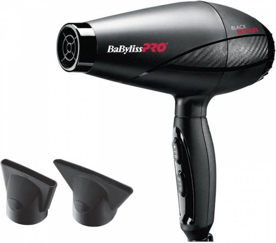 Babyliss PRO Star Ionic 2200W Ionic Επαγγελματικό Πιστολάκι Μαλλιών 2200W Black