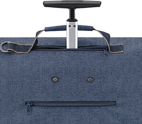 Stoff Einkaufswagen Blau 43Es