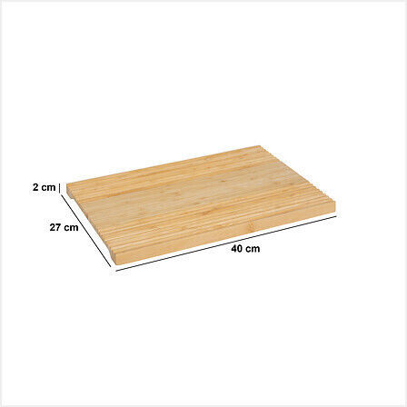 5Five Schneidebrett Hölzernes Beige 40x27cm 1Stück