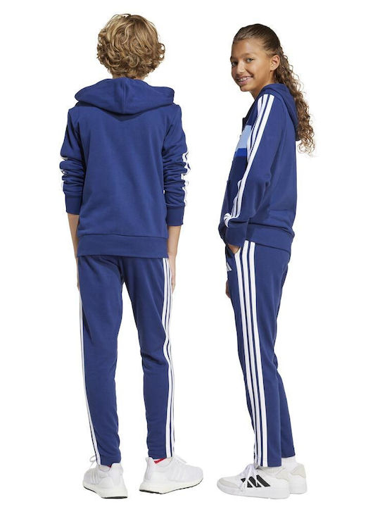 Kinder Sweatpants Set - Jogginganzug Blau 2Stück Essentials Tiberio 3-stripes Track Suit