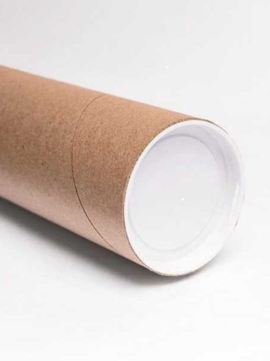 Tub de Desen Ecologic cu Capacul Φ7.6x150cm Maro