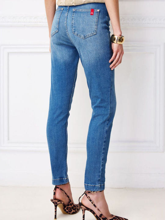 Talie înaltă Blugi de damă cu croială skinny Navy