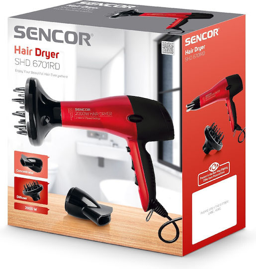 Sencor Haartrockner Turbo mit Diffusor 2000W