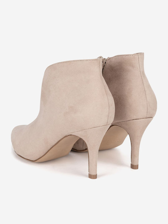 Stiefeletten Damen Beige