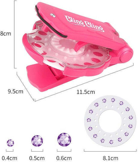 Aplicator cu Pietre Strălucitoare Flippy Plastic 11.5x9.5x8 Cm Multicolor