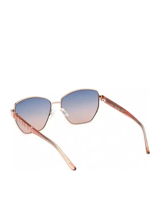 Guess Ochelari De Soare Pentru Femei Cu Ramă Metalică Neagră Și Lentile Multicolore Degrade GU00102 28W
