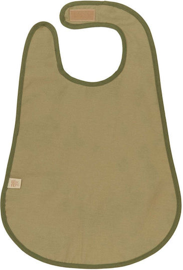 Nobodinoz Waterproof Fabric Baby Bib with Pocket Beige for 18 Months+