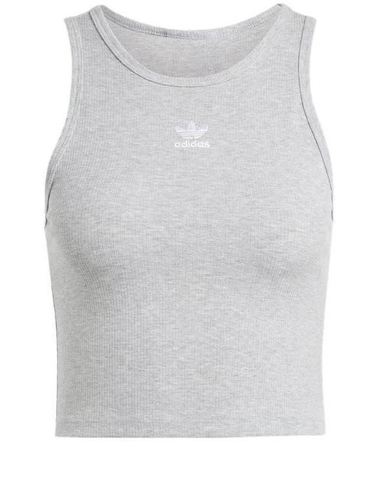 Essentials Bluză Damă Sport Fără Mânecă Gri Heather Medium