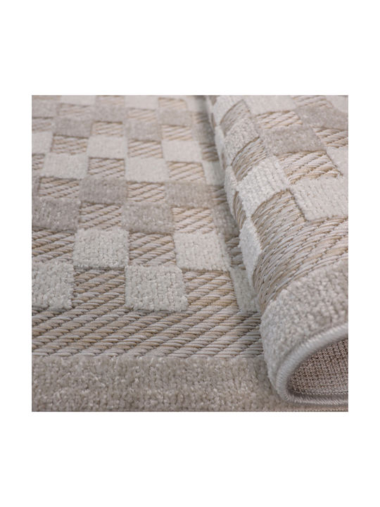 Beauty Home Sahara Art 9967 Σετ Μοντέρνα Χαλιά Κρεβατοκάμαρας Ψάθινα Μπεζ 9967-ΣΕΤ 3τμχ