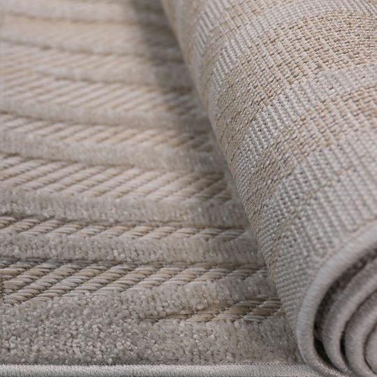 Beauty Home Sahara Art 9968 Modern Wicker Bedroom Rugs Set Beige 9968-ΣΕΤ 3pcs