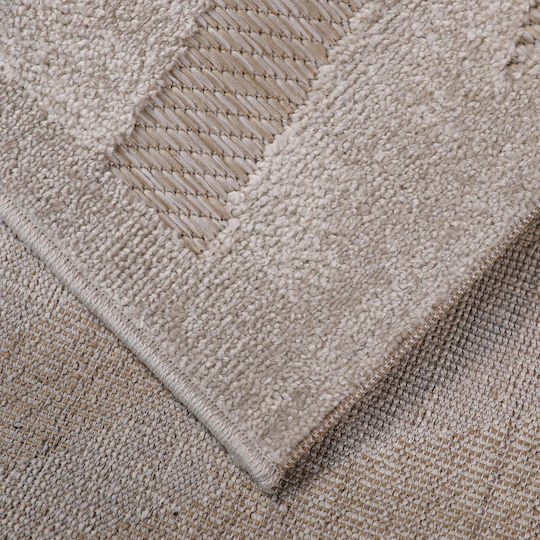 Beauty Home Sahara Art 9969 Modern Wicker Bedroom Rugs Set Beige 9969-ΣΕΤ 3pcs