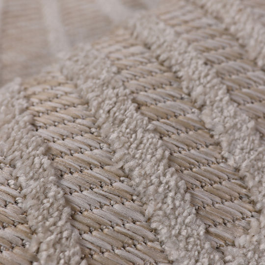 Beauty Home Sahara Art 9968 Modern Wicker Bedroom Rugs Set Beige 9968-ΣΕΤ 3pcs