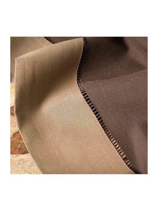 Aigaion Kariert Brown/mocca 85x85cm