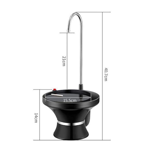 Cu baterie din plastic Negru
