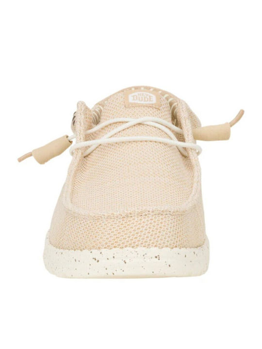 Wally Stretch Sox Ανδρικά Μοκασίνια σε Μπεζ Χρώμα