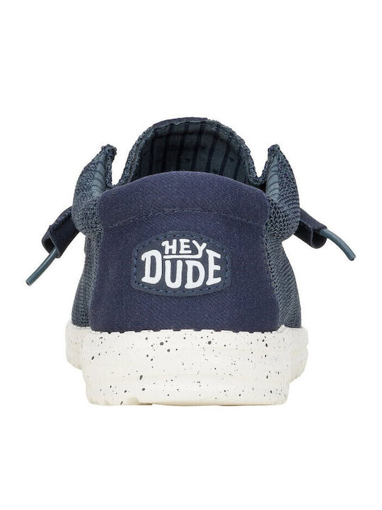 Wally Stretch Sox Men's Moccasins Blue