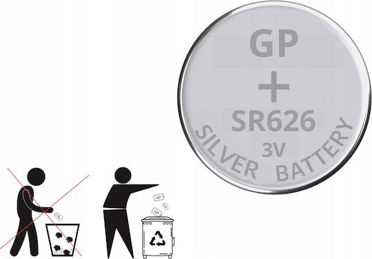 Genius Pack 377f Μπαταρία Silver Oxide Ρολογιών SR66 1.55V 1τμχ