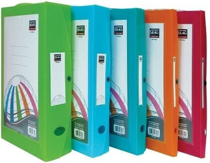 Skag Plastic File Box with Buttons 27x6x36.5cm (Μiscellaneous colours)
