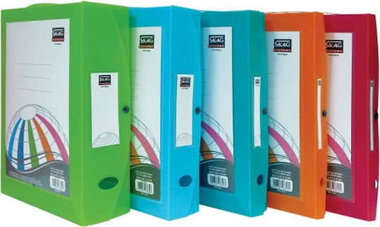 Skag Plastic File Box with Buttons 27x4x36.5cm (Μiscellaneous colours)
