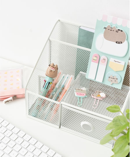 Pusheen Kids Stationery Set with Pen, Pencil Holder and Pencil Case 13pcs