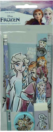 Gim Frozen Kinder Schreibwarenset mit Notizbuch 5Stück