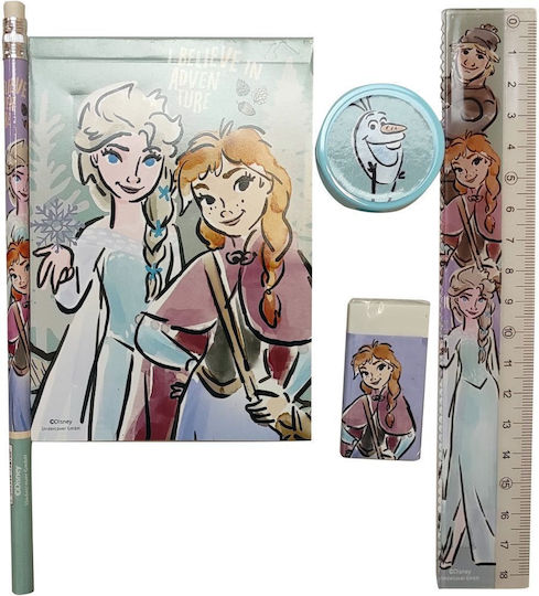 Gim Frozen Kinder Schreibwarenset mit Notizbuch 5Stück