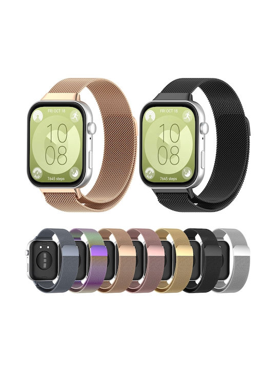 Λουράκι Ανοξείδωτο Ατσάλι Ασημί (Huawei Watch Fit 3)