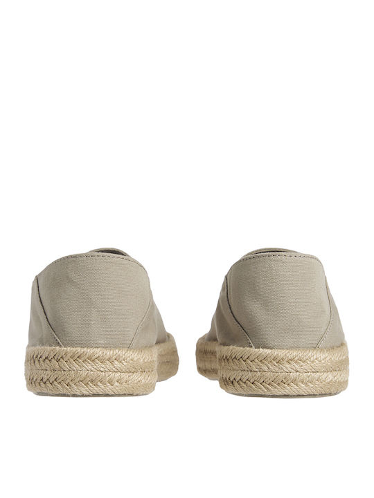 Fabric Men's Espadrilles in Gray Color
