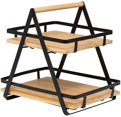5Five Suport De Masă Din Bambus 30.5x22.5x29cm Negru
