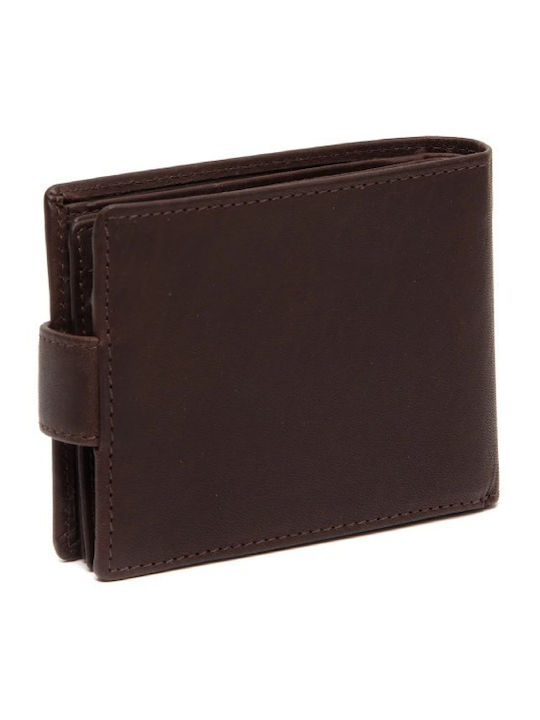 Leather Men's Wallet Cards with RFID Brown