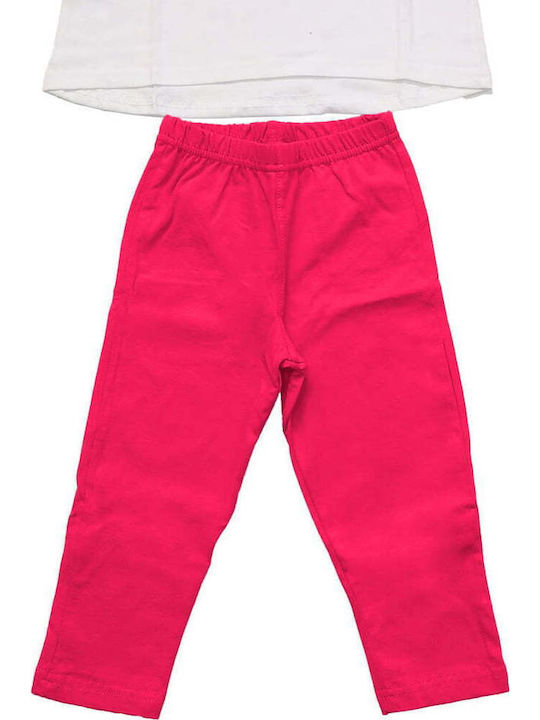 Set pentru copii cu colanți Vară 2buc Fuchsia