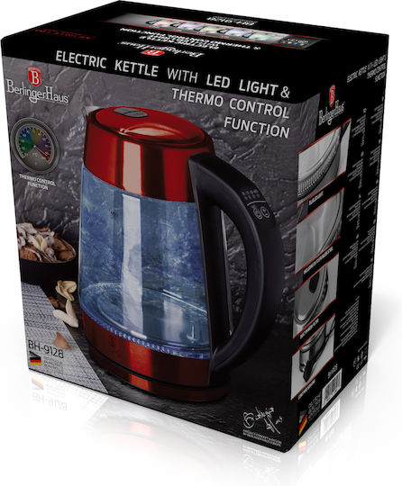 Berlinger Haus Βραστήρας 1.7lt 2200W Κόκκινος