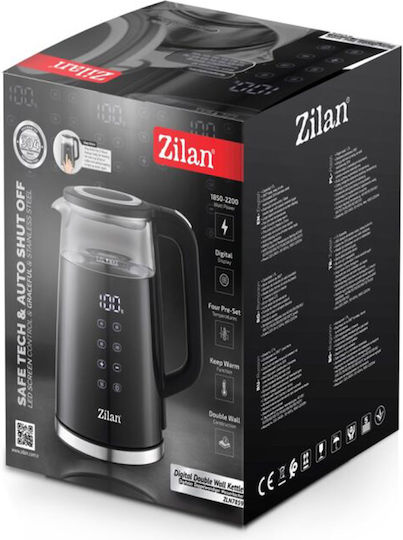 Zilan Kettle 1.7lt 2200W Black